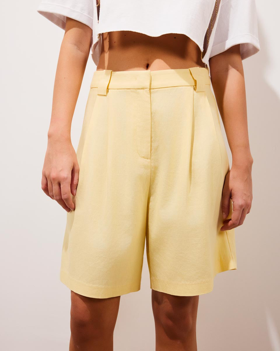 SIMONE - Bermuda en lin