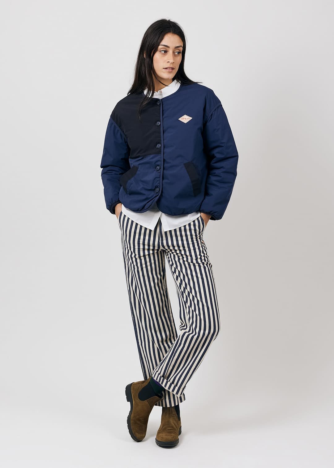 Blouson bicolore réversible