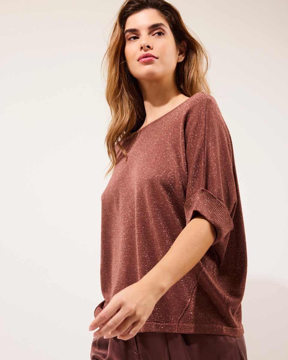 BUCKLEY - Pull oversize BLUSH