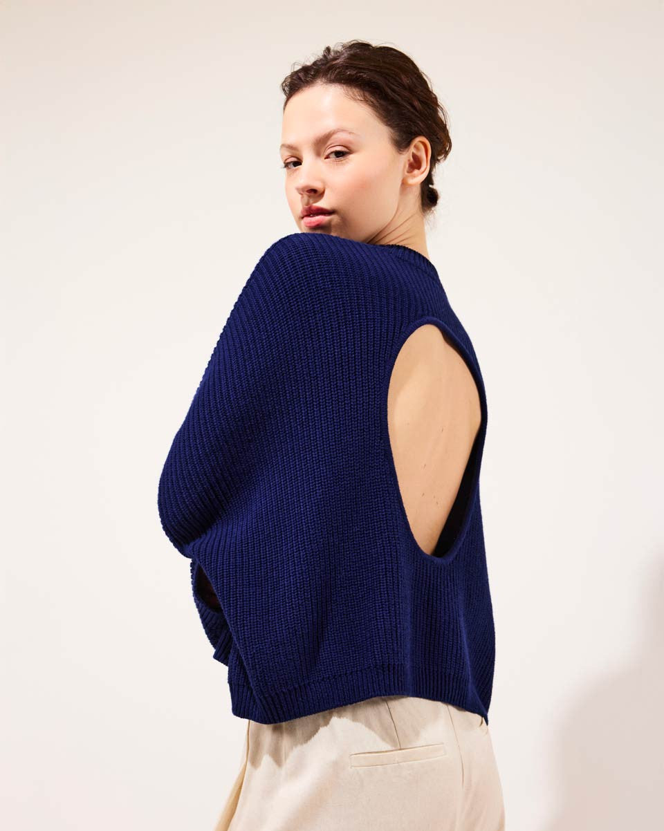 KATE - Pull dos en maille