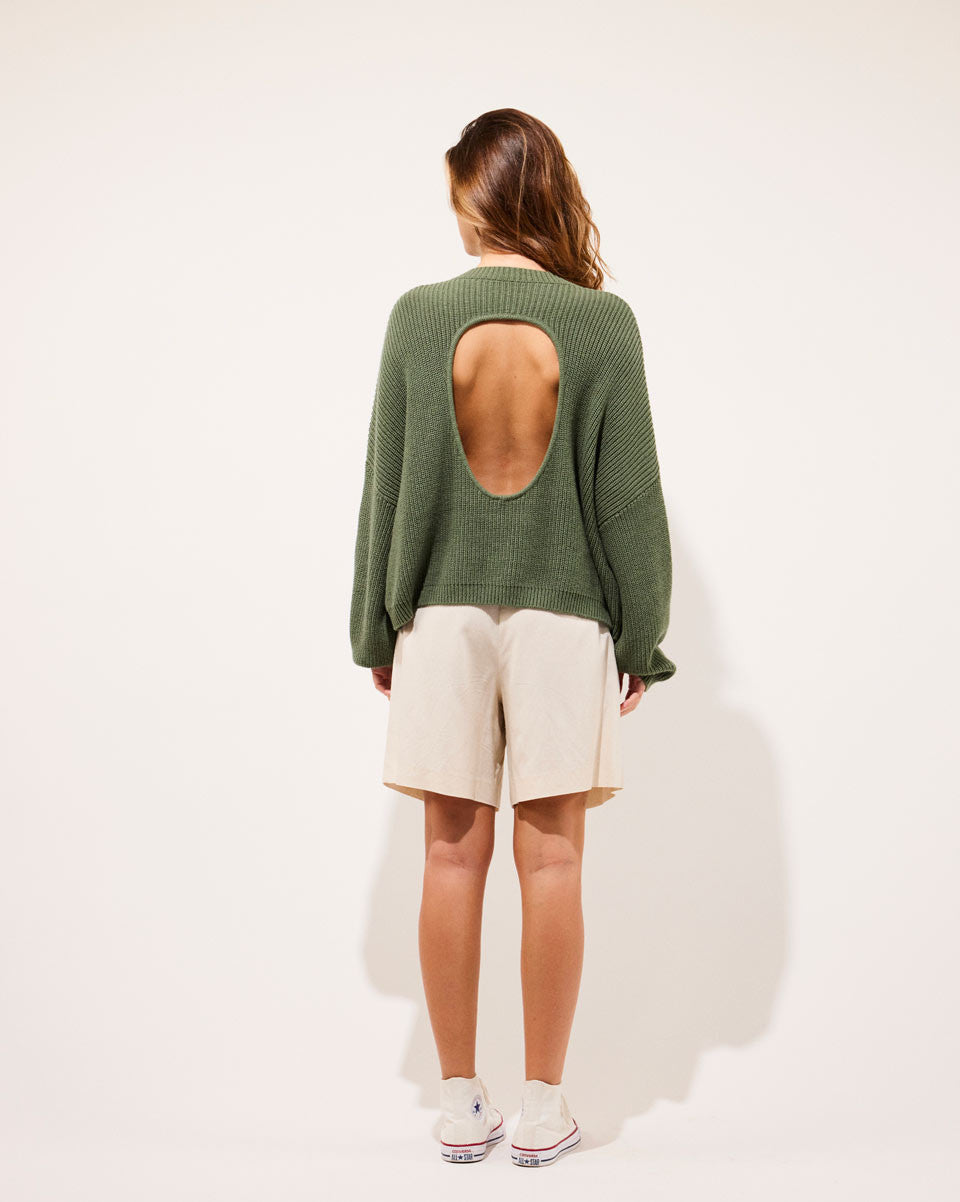 KATE - Pull dos en maille